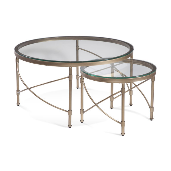 Latitude Run® Post Up 4 Legs 2 Nesting Tables & Reviews | Wayfair